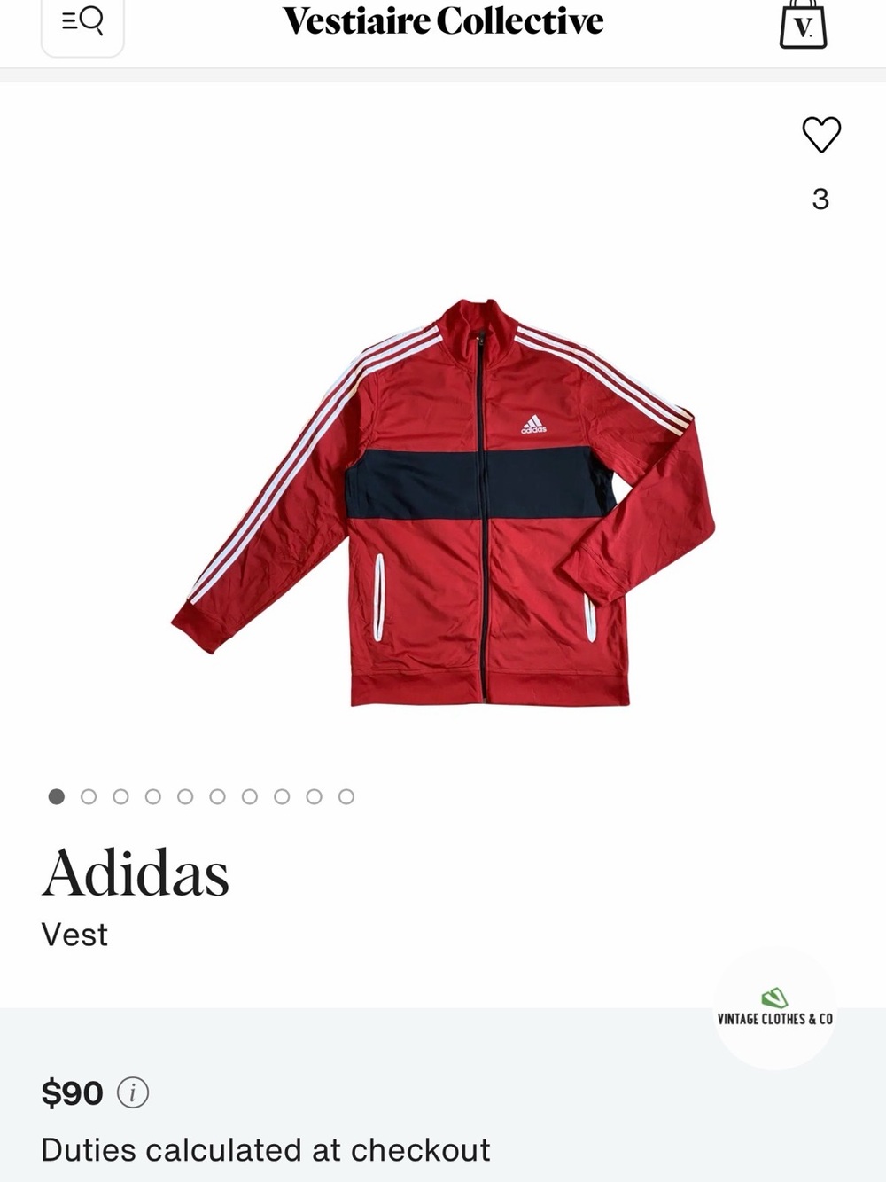 Vintage Adidas Jacket Red and Black Lightweight Track Jacket Size L - Picture 12 of 12